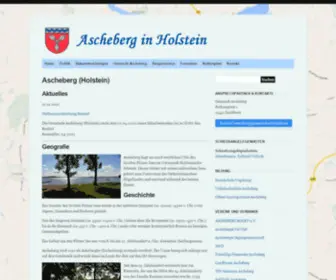 Ascheberg-Holstein.de(Ascheberg (Holstein)) Screenshot