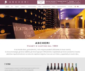 Ascherivini.it(ASCHERI Vigneti e cantine dal 1880) Screenshot