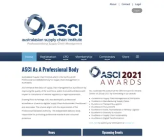 Asci.org.au(Australasian Supply Chain Institute) Screenshot