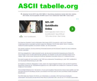 Ascii-Tabelle.org(Ascii Tabelle) Screenshot