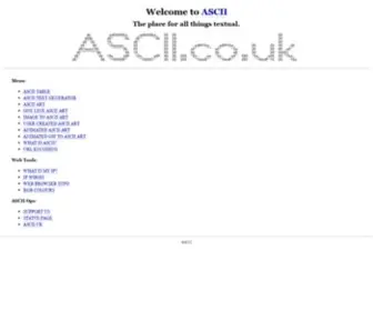 Ascii.co.uk(The home of all things ASCII) Screenshot