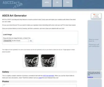 Asciiart.club(ASCII Art Generator) Screenshot