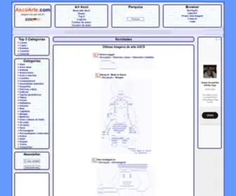 Asciiarte.com(Imagens de arte ASCII) Screenshot