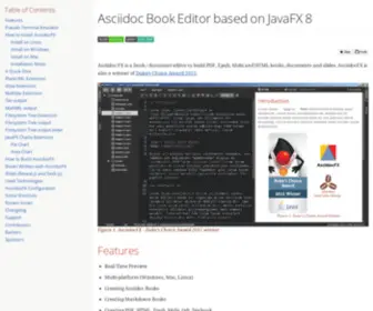 AsciidocFX.com(Asciidoc Book Editor based on JavaFX 16) Screenshot