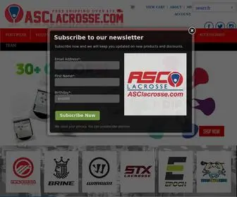 Asclacrosse.com(ASC LACROSSE) Screenshot