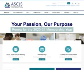 ASCLS.org(Home) Screenshot
