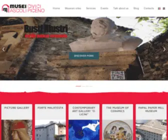 Ascolimusei.it(Il sito ufficiale dei Musei Civici di Ascoli Piceno) Screenshot