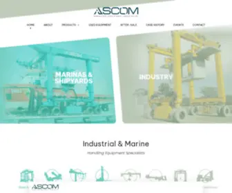 Ascom-Italy.it(Ascom, marine and industrial lifting equipment specialists) Screenshot