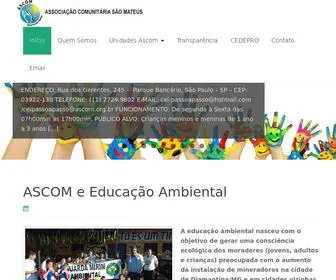 Ascom.org.br(Associação Comunitária São Mateus) Screenshot