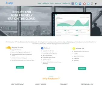 Ascomp.com(Reckoner4 ERP On Cloud) Screenshot