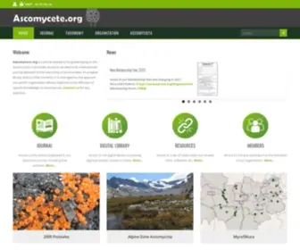 Ascomycete.org(Site dedicated to the taxonomy of Ascomycota) Screenshot