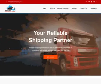 Ascopeshipping.co.uk(Shipping Company) Screenshot