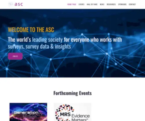 ASC.org.uk(Association for Survey Computing) Screenshot