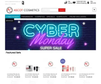 Ascotcosmetics.co.za(South Africa's leading Cosmetics & Fragrance Discounter) Screenshot