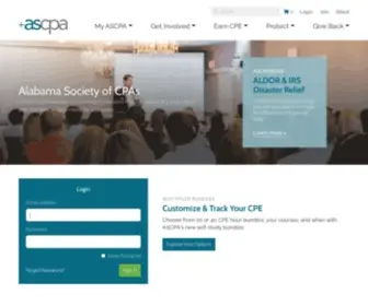 AscPa.org(Alabama Society of Certified Public Accountants) Screenshot