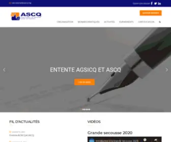 ASCQ.org(Association de Sécurité Civile du Québec (ASCQ)) Screenshot