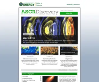 ASCR-Discovery.org(ASCR Discovery) Screenshot