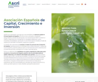 Ascri.org(Patronal en España que representa a más de 100 entidades de Venture Capital y Private Equity) Screenshot