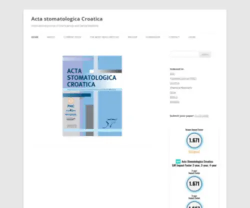 Ascro.hr(Acta stomatologica Croatica) Screenshot