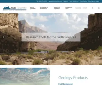 Ascscientific.com(Geological and Geophysical Equipment) Screenshot