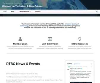 Ascterrorism.org(The American Society of Criminology) Screenshot