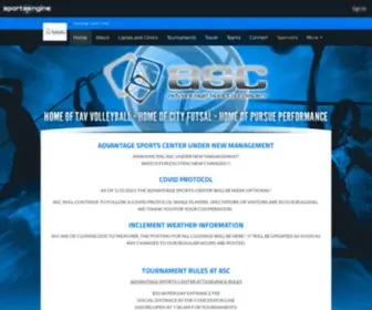 ASCVB.com(Advantage Sports Center) Screenshot