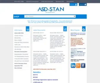 ASD-Stan.org(Setting the Standards for the Aerospace) Screenshot