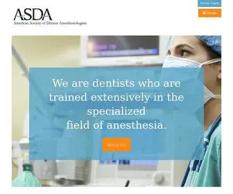 Asdahq.org(American Society of Dentist Anesthesiologists) Screenshot