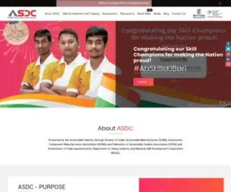 ASDC.org.in(Automotive Skills Development Council) Screenshot