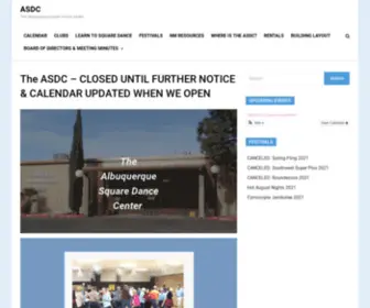 ASDC.org(The Albuquerque Square Dance Center) Screenshot