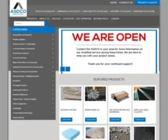 Asdcosupply.com(ASDCO Construction Supply) Screenshot