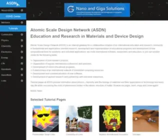 ASDN.net(Atomic Scale Design Network (ASDN)) Screenshot