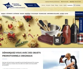 Asdpromo.com(Catalogue d'articles et objets promotionnels à vendre) Screenshot