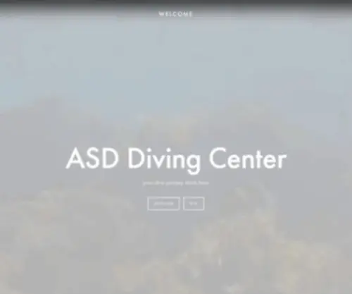 Asdscuba.com(ASD Diving Center) Screenshot