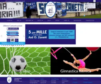 Asdzanetti.it(Associazione Sportiva Dilettantistica O) Screenshot