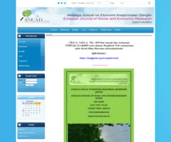 Asead.com(Sosyal Bilimler) Screenshot