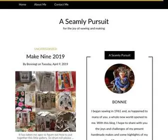 Aseamlypursuit.com(For the joy of sewing and making) Screenshot