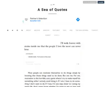 AseaofQuotes.com(A Sea of Quotes) Screenshot