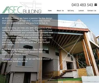Asecbuilding.com.au(At Australian Sustainable Eco Concepts (ASEC Building)) Screenshot
