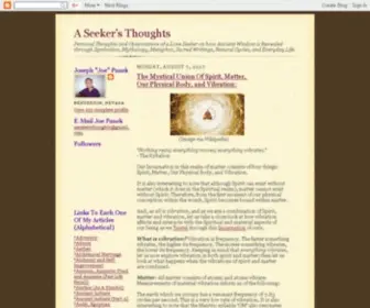 Aseekersthoughts.com(A Seeker's Thoughts) Screenshot