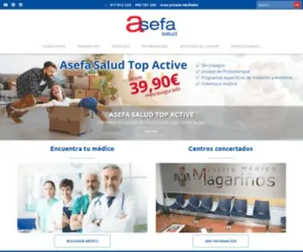 Asefasalud.es(Inicio Asefa Salud) Screenshot