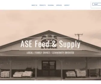 Asefeedandsupply.com(ASE Feed & Supply) Screenshot