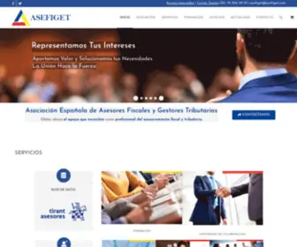 Asefiget.com(Asociación Española de Asesores Fiscales y Gestores Tributarios) Screenshot