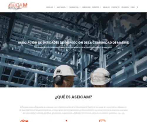 Aseicam.com(ASOCIACIÓN DE ENTIDADES DE INSPECCIÓN DE LA COMUNIDAD DE MADRID) Screenshot