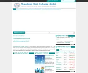Aselindia.co.in(Ahmedabad Stock Exchange Limited) Screenshot