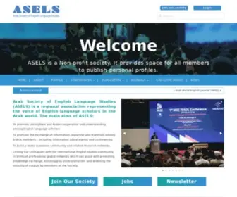 Asels.org(Arab Society of English Language Studies) Screenshot