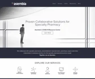 Asembia.com(Proven Collaborative Solutions for Specialty Pharmacy) Screenshot
