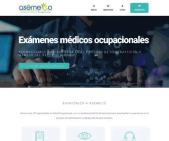 Asemeco.co(Exámenes Médicos Ocupacionales) Screenshot