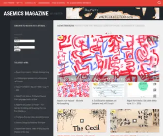 Asemics.com(July 2018) Screenshot