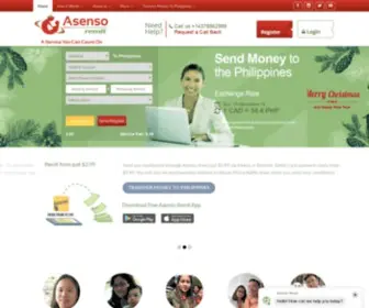 Asensoremit.com(Send Money To The Philippines From Canada) Screenshot